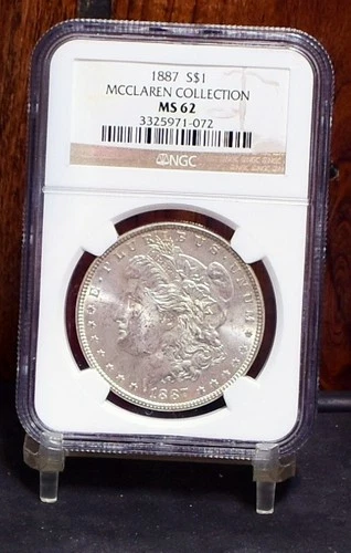 1887 Morgan Dollar - NGC MS62 McClaren Collection (#60655-L)