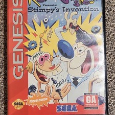 SEGA The Ren & Stimpy Show: Stimpy's Invention Sega Genesis Manual Included