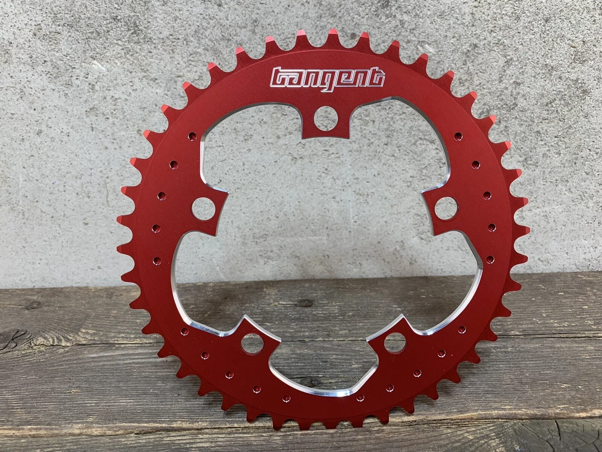 Tangent chainring 43t red 110 bcd new bmx 5 Hole eBay