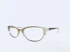 DKNY Gold Acetate Cat Eye Eyeglasses With Silver Temples DY4622 3530 51 16 135