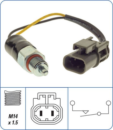 Interruptor de luz de marcha atrás para Nissan M10 PRAIRIE 1.5L + 1.8L 82-88 2 años de garantía - Imagen 3 de 3