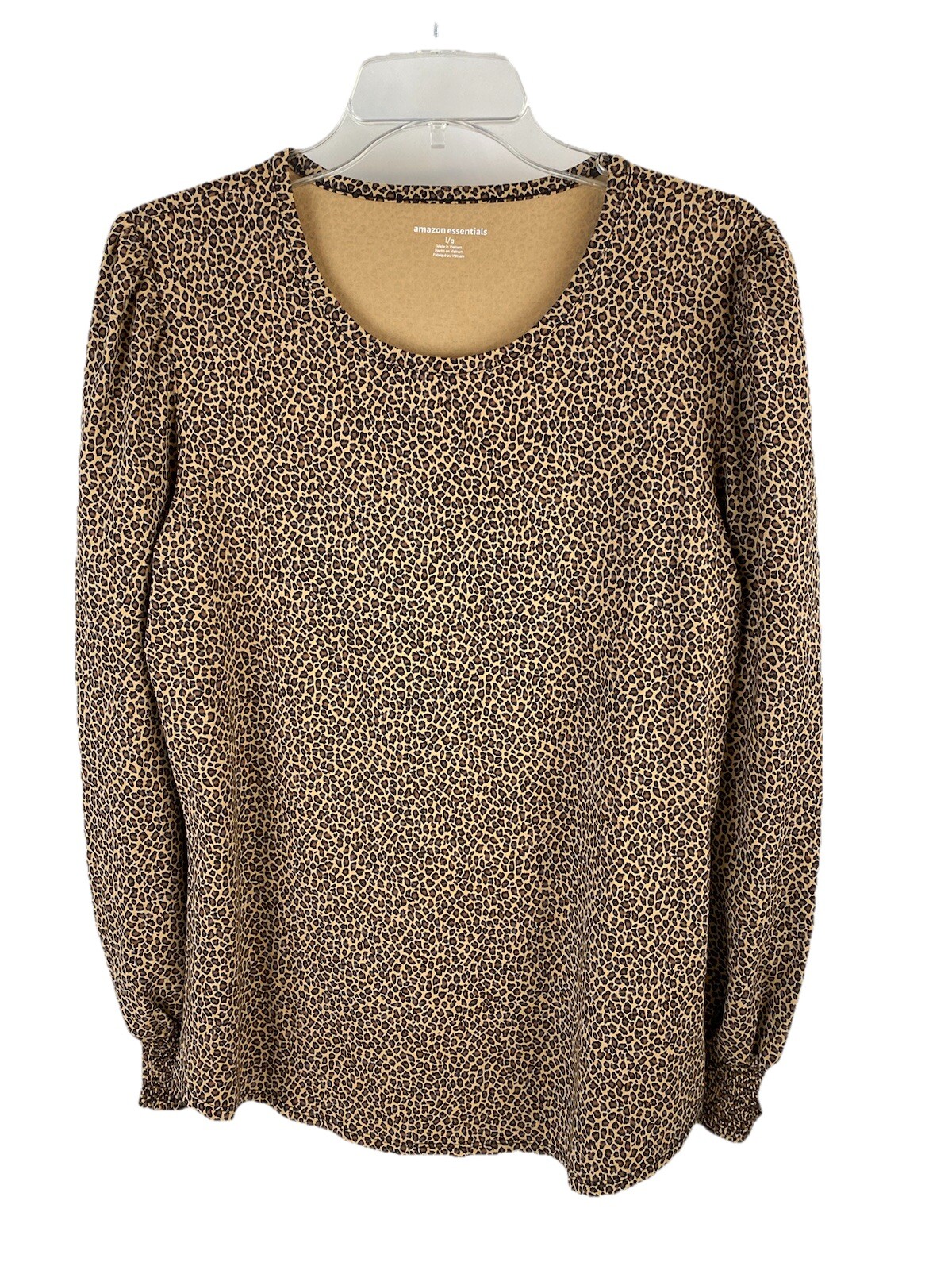 amazon essentials women's animal print long sleeve tunic size Large NWT