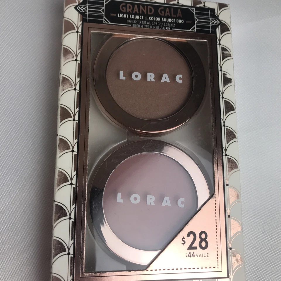 LORAC Grand Gala Duo Fuente de Luz y Fuente de Color Construible Rubor Rosa Nuevo/Sellado Foto 2 de 4