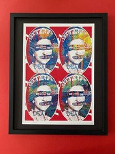 DEATH NYC Hand Signed LARGE Print Framed 16x20in COA SEX PISTOLS UK ELIZABETH N=
