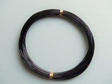 10mt  di filo in alluminio 1mm colore nero bijoux