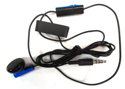 Original Genuine Sony Playstation 4 PS4 Headset Earbud Microphone Earpiece Clip
