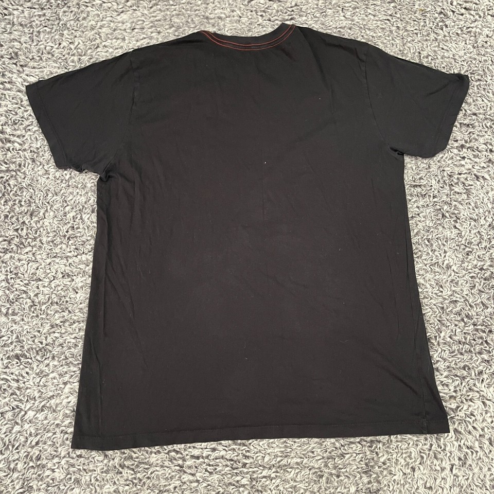 RVCA Shirt Adult Extra Large Black Short Sleeve Hawaii Surfing Beach