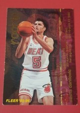 1995-96 Fleer Miami Heat Basketball Card #288 Sasha Danilovic Rookie