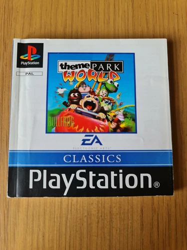 Theme Park World - Sony Playstation PS1 - Manual Only