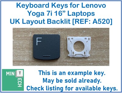 Tastatur Ersatz Tasten für Lenovo Yoga 7i 16'' Laptops UK Layout Hintergrundbeleuchtung