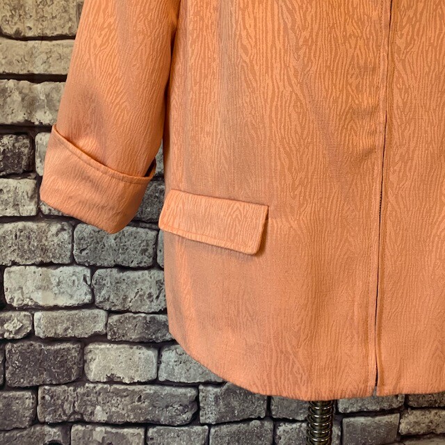 Alfred Dunnner Salmon Colored Jacket Size 16 Gem