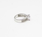925 Sterling Silver  Faceted White Cubic Zirconia Band Ring Sz 7  RG3267 — photo 3