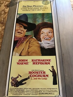 ROOSTER COGBURN John Wayne Katherine Hepburn Poster Rare