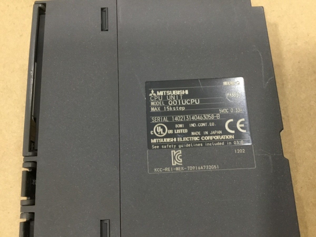Mitsubishi CPU Unit Module Q01UCPU Melsec-Q #15I33*AD | eBay