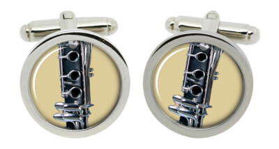 Clarinet Cufflinks in Chrome Box | eBay Australia
