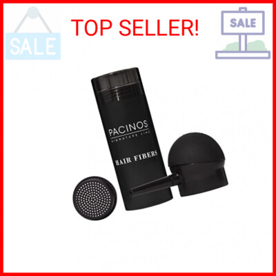 Pacinos Hair Fibers (Black) - Thickening Fibers Achieve Fuller Appearance by Con