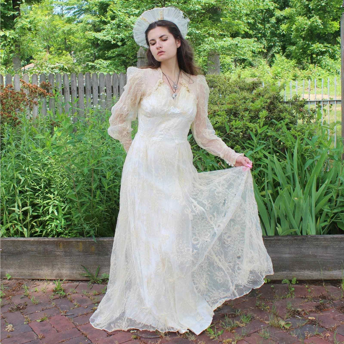 40s wedding dress