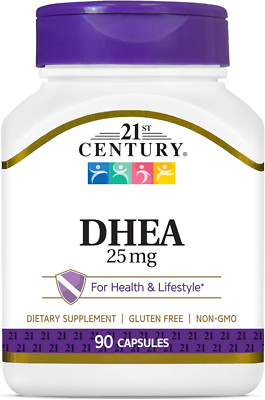 21st Century DHEA 25 Mg Capsules For Health & Lifestyle, 90 Count