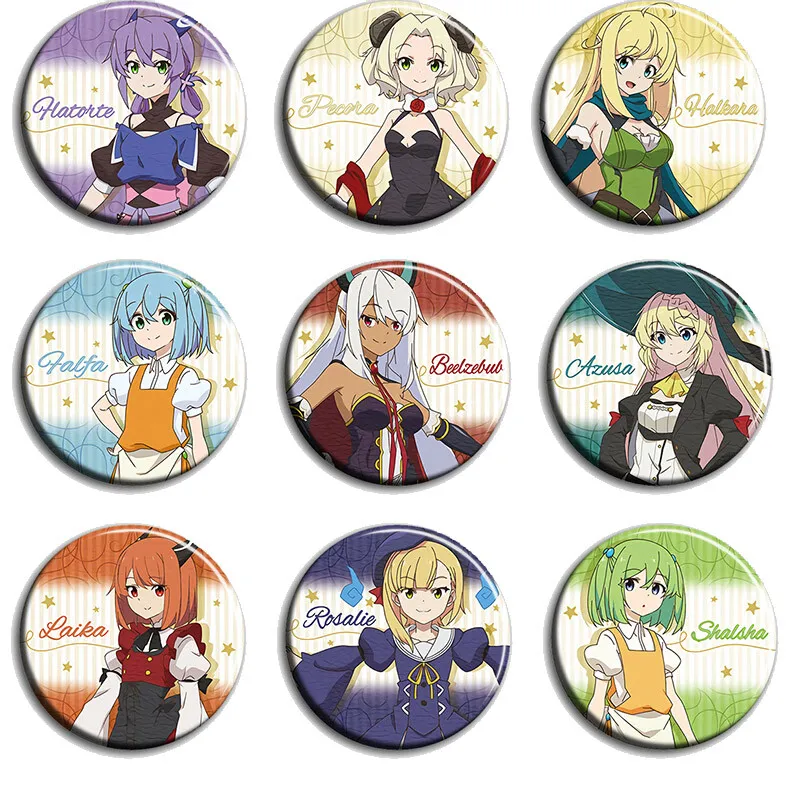 9PCS Anime slime taoshite 300 nen Badge Itabag Accessories Pin Button Gift  58mm