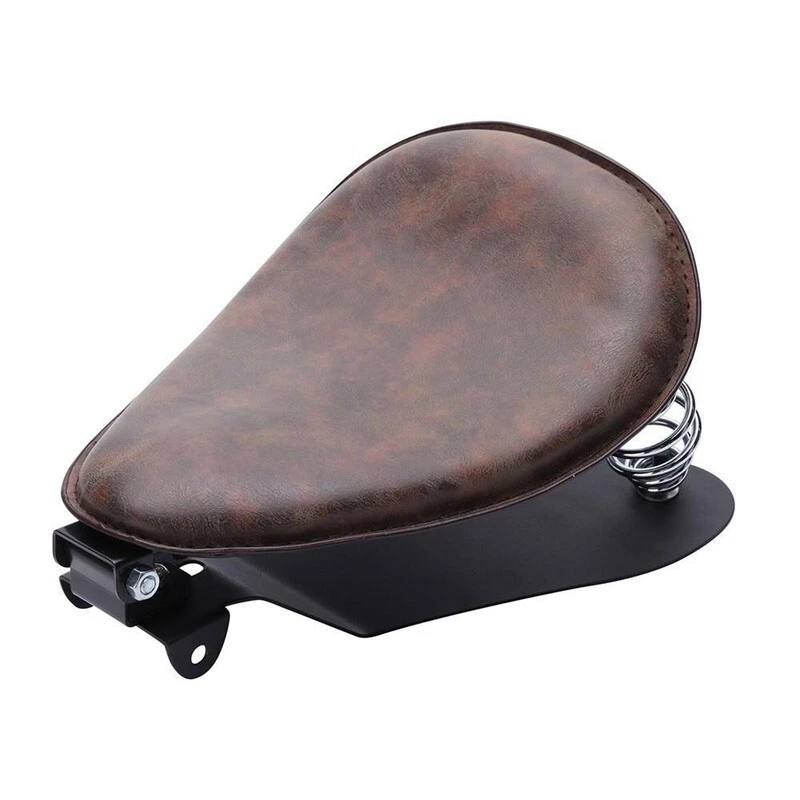 For Suzuki Savage 650 LS650 Bobber Motorcycle Spring Solo Seat Saddle w/ Base - Image 2 of 4