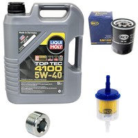 5L ÖL Set Inspektion Kraftstoff ÖLfilter ÖLschraube FüR Fiat Panda Tipo Lancia