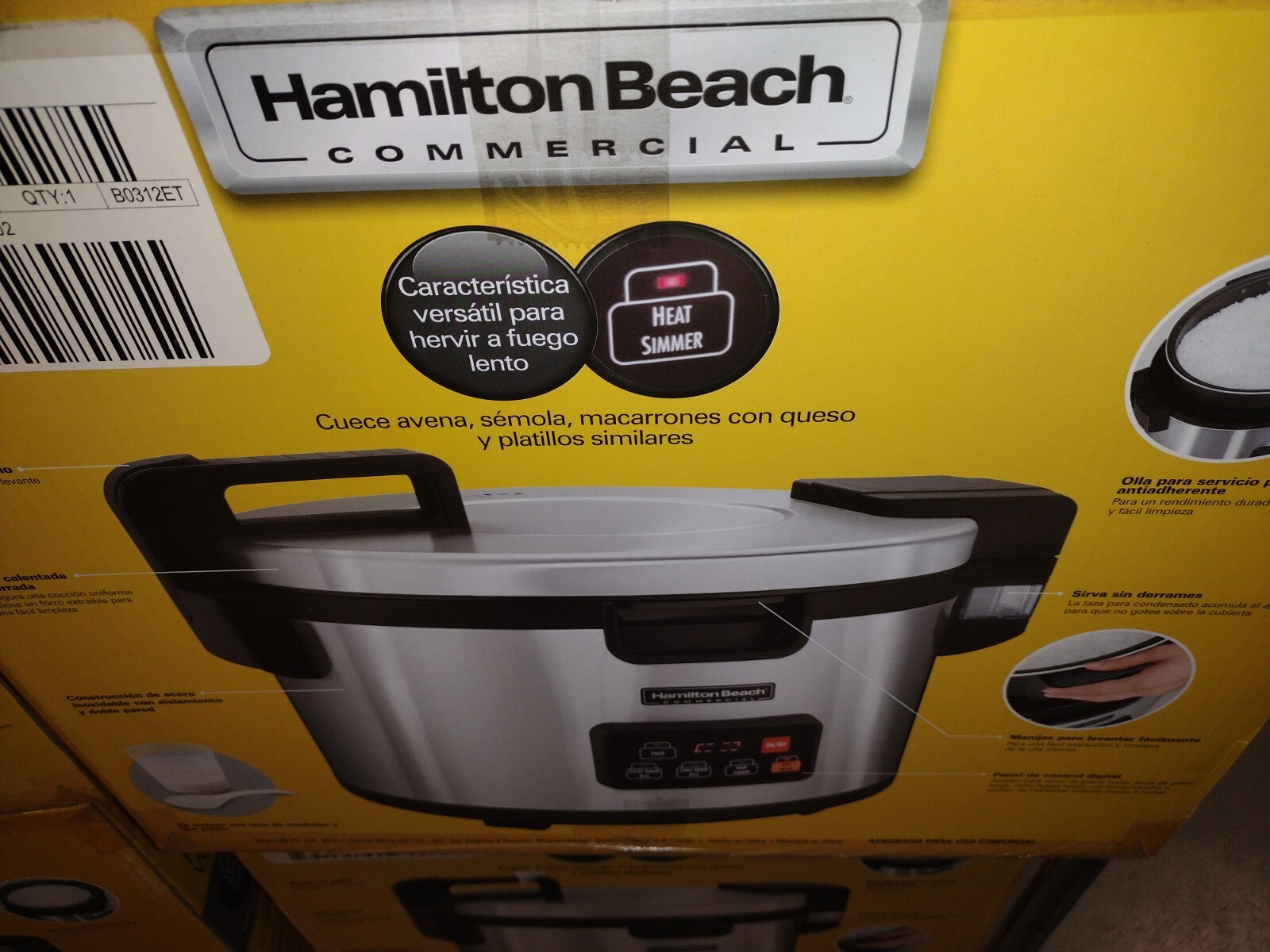Hamilton Beach 37590 90 Cup (45 Cup Raw) Rice Cooker - 240V
