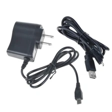 1A AC/DC Power Charger Adapter + USB Cord For RCA Pro 10 II RCT6203W46 KC Tablet