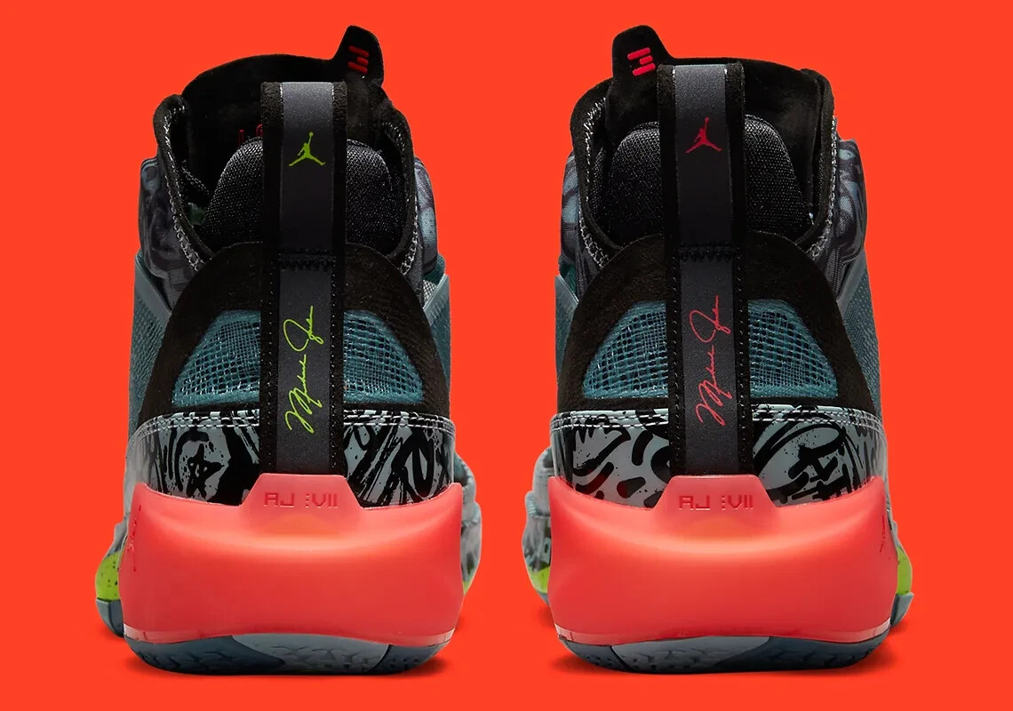 Air Jordan 37 US 13 M 14.5 W Blue/Black Graffiti Satou Rare Nike  DV3142 367 NIB thumbnail 21