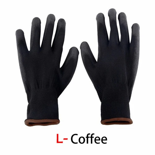 12Pairs PU Nitrile Coated Work Gloves Safety Grip Non-slip Builder Garden S/M/L - Bild 14 von 35