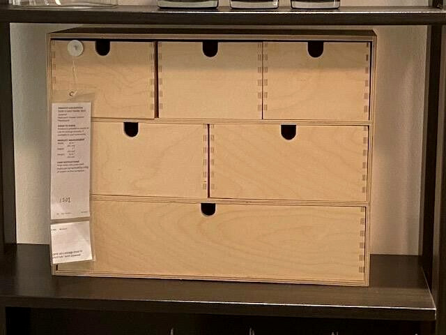 MOPPE Mini storage chest, birch plywood, 16 ½x7x12 5/8 - IKEA