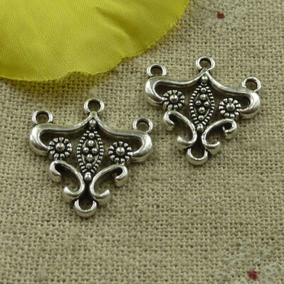 Free Ship 140 pcs tibetan silver earring connectors 21x20mm L-4560