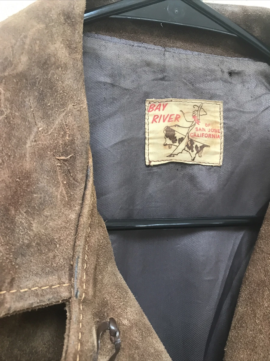 San Jose Bay River Western Fringe Vintage Leather Jacket - Men's