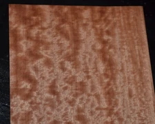 Block Mottled Makore Raw Wood Veneer Sheet  9 x 27 inches 1/42nd thick  L4665-58