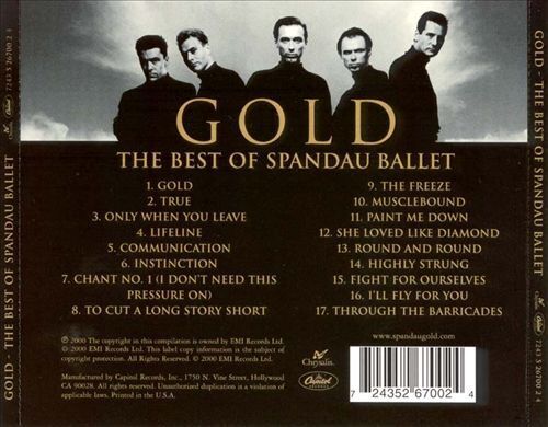 SPANDAU BALLET - GOLD: THE BEST OF SPANDAU BALLET NEW CD - Picture 1 of 1