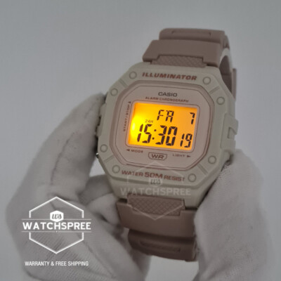 Casio Digital Pale Pink Resin Band Watch W218HC-4A2 W-218HC-4A2 | eBay