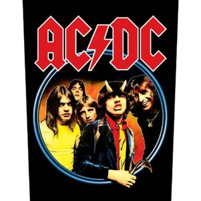 official AC/DC BACKPATCH / PATCH BACK IN BLACK hells bells