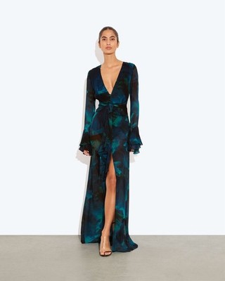 blue star print dress Rat & Boa Santino Dress – Robe Collective main image 0