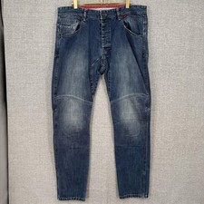 Jeans Dainese Uomo 36x31 Blu P Washville Slim T47 Biker Moto Denim Made Italy