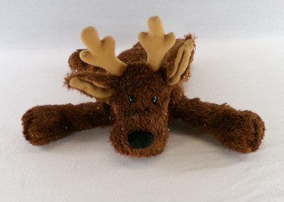 Hallmark Comet Reindeer Floppy Plush 12'' Sparkle Brown Christmas Stuffed Animal