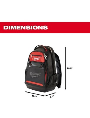 Milwaukee 48-22-8200 Jobsite Backpack/5x More durable/with/ tools/accessories.