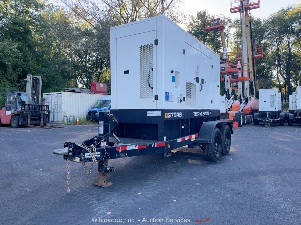 Generador remolcable JCB G70RS T/A 2021 56 kW 70 kVA grupo electrógeno nivel 4 final bidadoo