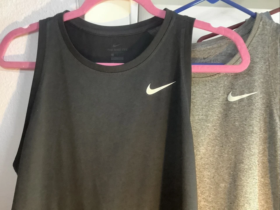 Lote de 4 camisetas sin mangas de entrenamiento Nike Dri-Fit para mujer talla L - CT2913 Foto 2 de 4