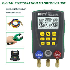 Digital Refrigeration Manifold Gauge Set Tool HVAC System Vacuum Pressure Tester