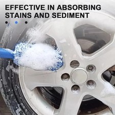 Car Wheel Cleaning Brush Soft Microfiber Tire Rim Wash Tool Plush Dust Cleaner