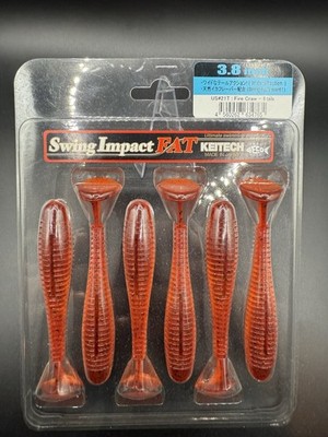 Keitech Swing Impact Fat  Swimbait 3.8'', Color: Fire Craw
