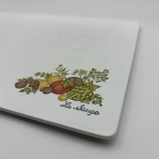 Vintage Corningware La Sauge Spice of Life Counter Saver Cutting Board 14 x 10