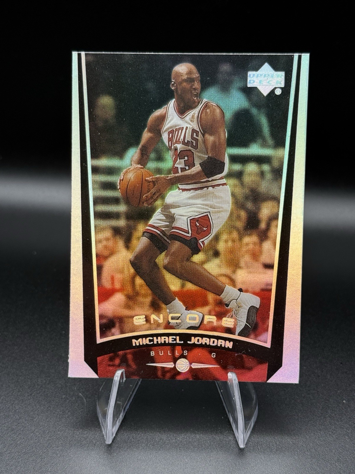 1998/99 Upper Deck MICHAEL JORDAN Encore HOLO REFRACTOR #110 Chicago Bulls RARE