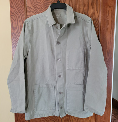 Alex Crane Kite Jacket Mens L Green Work Barn Chore Cotton Canvas Made In USA