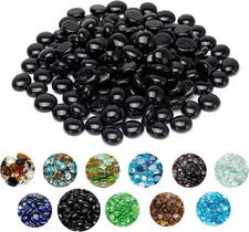 Skyflame 10-Pound Fire Glass Beads for Pit 1/2″, Onyx Black 