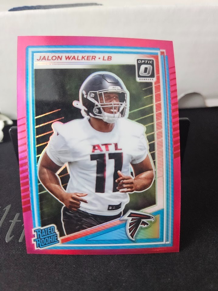 2025 Panini Optic - Rated Rookie Jalon Walker #290 Optic Pink
